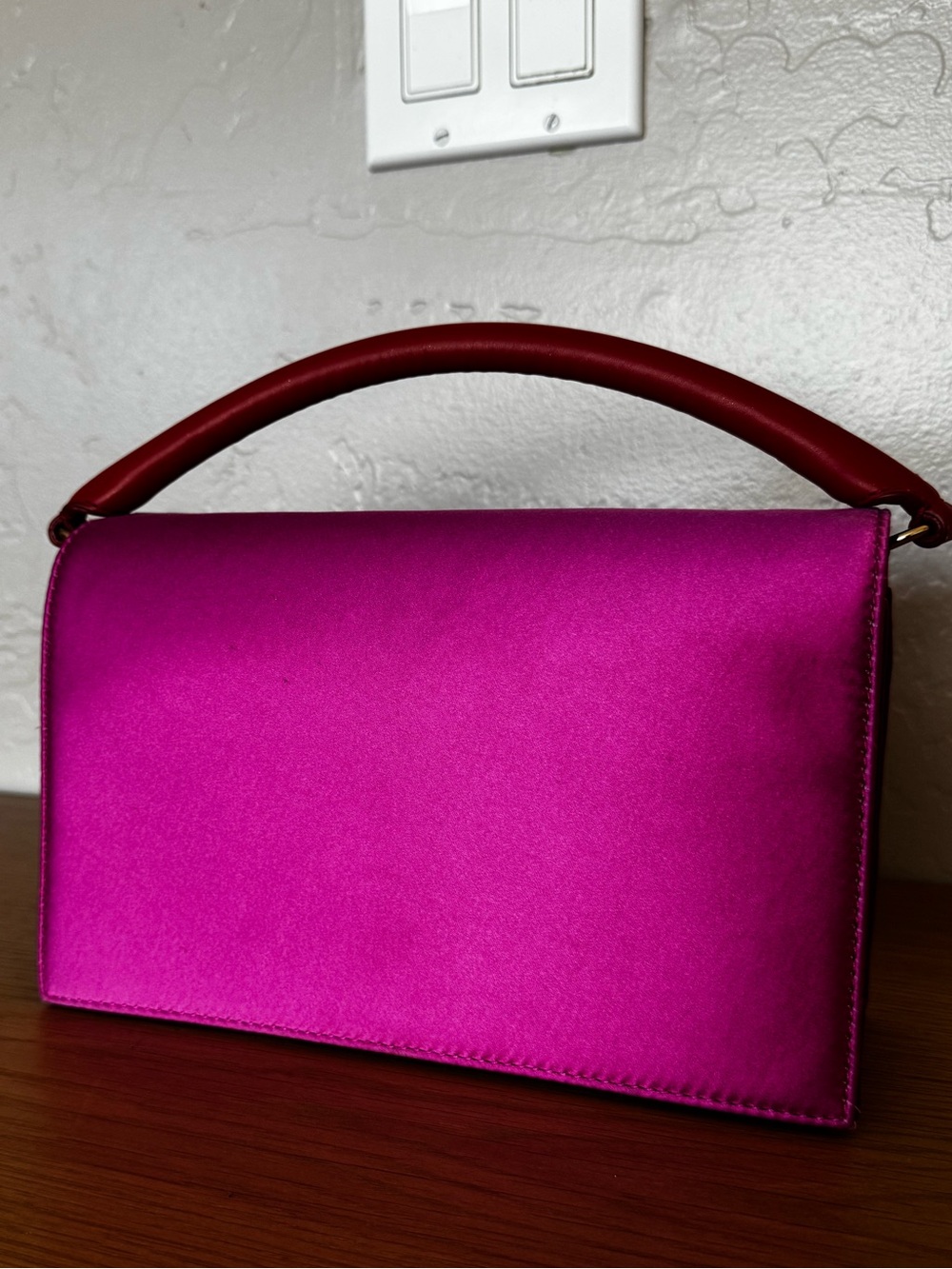 Diane von Furstenberg Satin Soirée Top Handle Bag